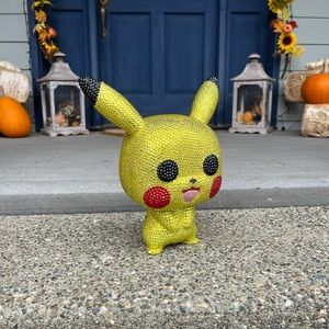 Custom blinged jumbo 10” funko pop Pikachu Pokémon